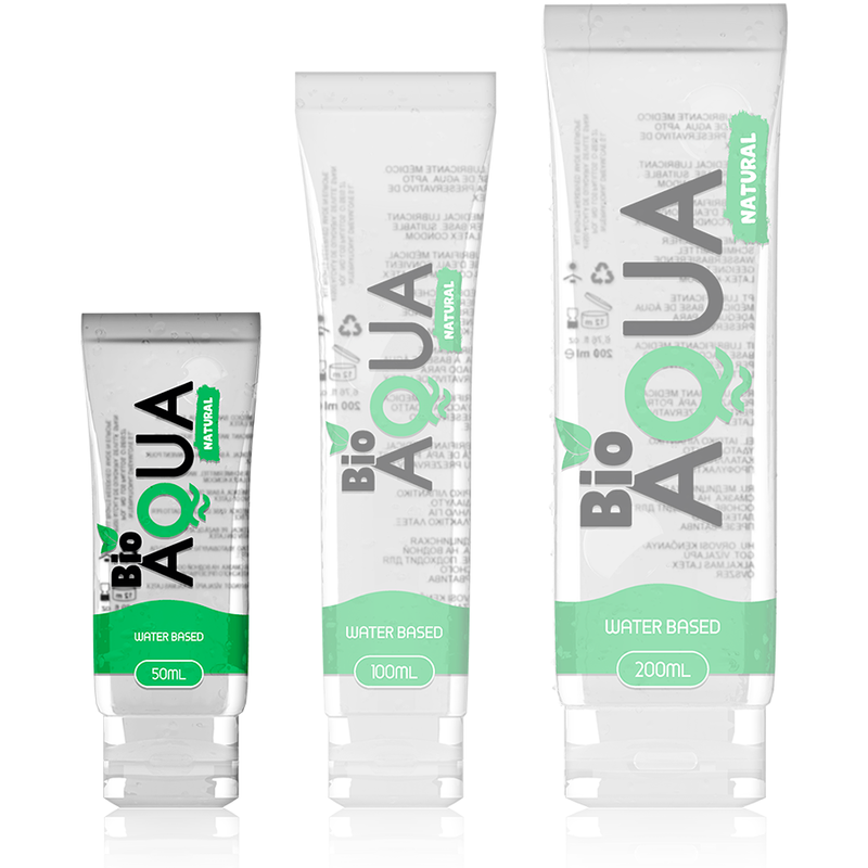 Lubrificante à base de água com ingredientes naturais - BIOAQUA