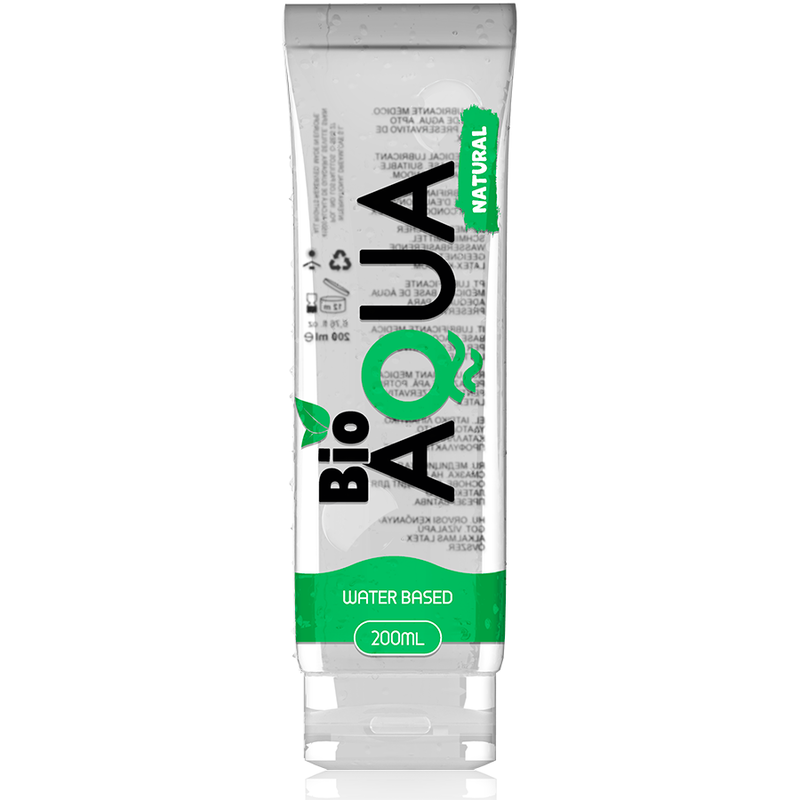 Lubrificante à base de água com ingredientes naturais - BIOAQUA