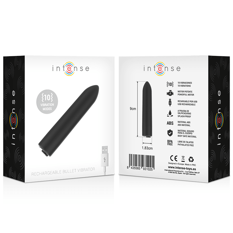 Bullet Bala Vibradora 10 modos de vibração - INTENSE - sentimentosocultos