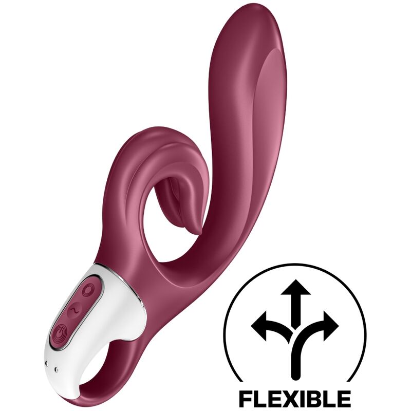 VIBRADOR SATISFYER LOVE ME COELHO - VERMELHO - sentimentosocultos
