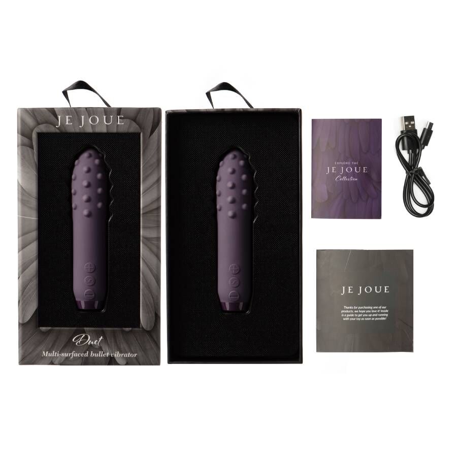 Bala vibradora DUET- JE JOUE - Roxo - sentimentosocultos