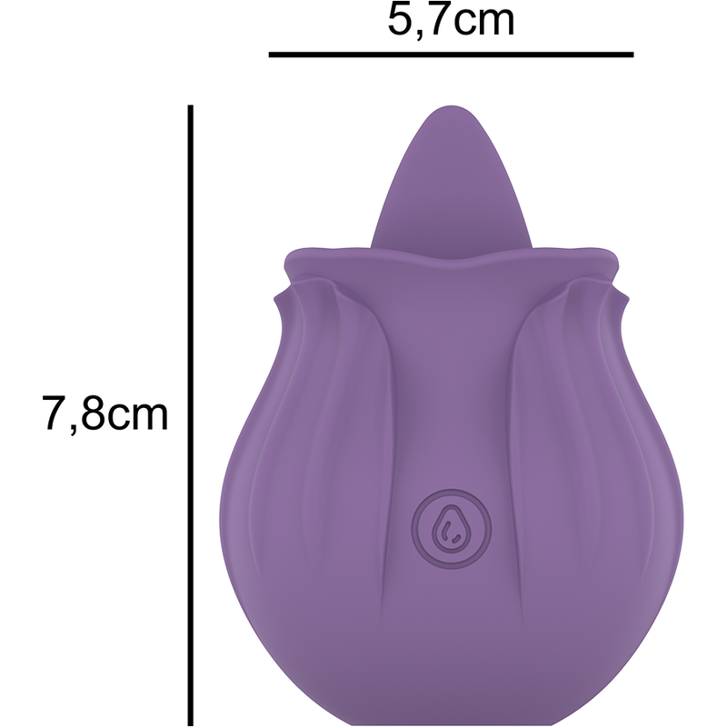 Estimulador de clitóris com língua - INTENSE - base magnética