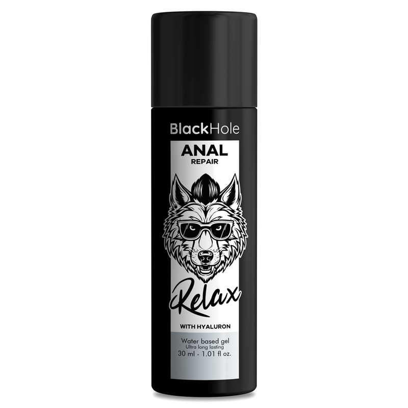 Lubrificante Anal Dilatador, Relaxante e Reparador com Ácido Hialurónico - Black Hole