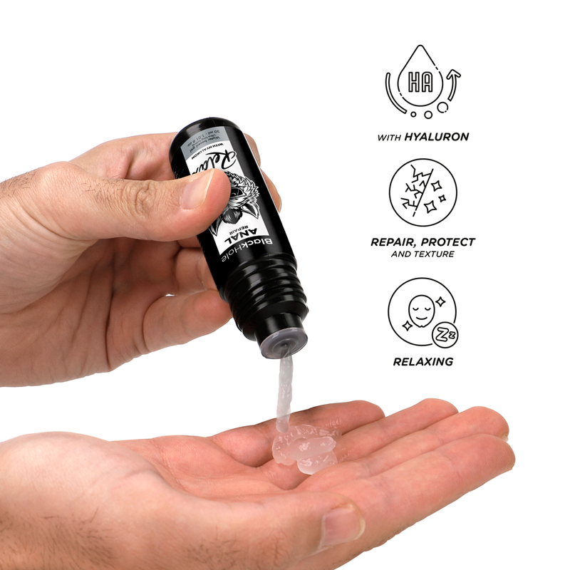 Lubrificante Anal Dilatador, Relaxante e Reparador com Ácido Hialurónico - Black Hole