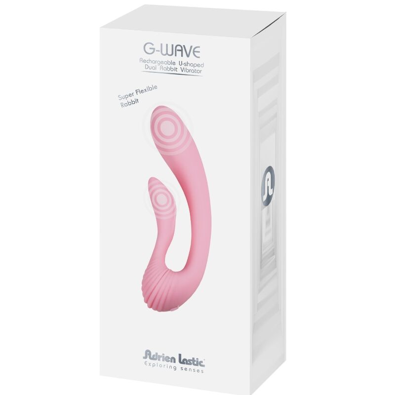 Vibrador Dual Rabbit G-Wave Rosa- ADRIEN LASTIC