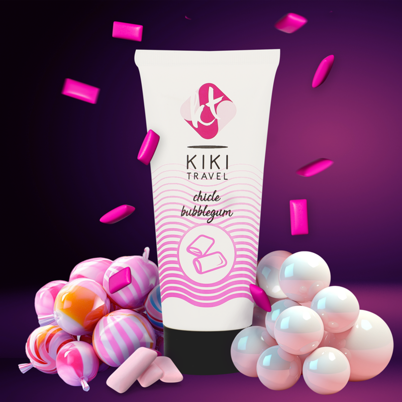 Lubrificante com saber a chiclete - KIKÍ TRAVEL - 50 ML