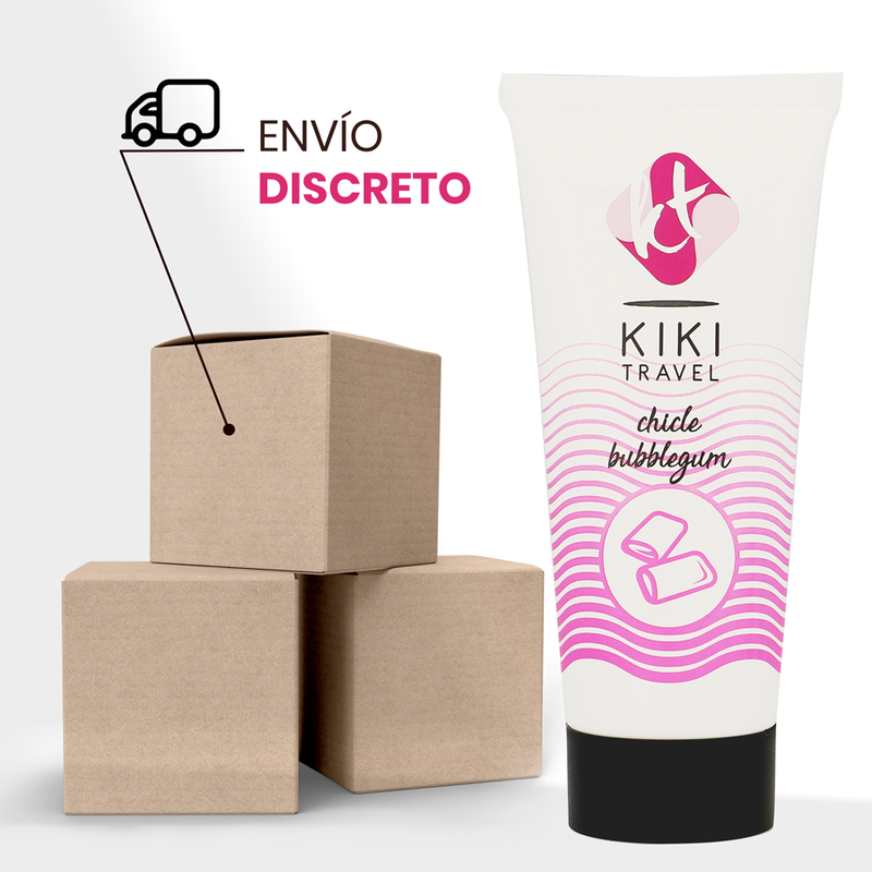 Lubrificante com saber a chiclete - KIKÍ TRAVEL - 50 ML