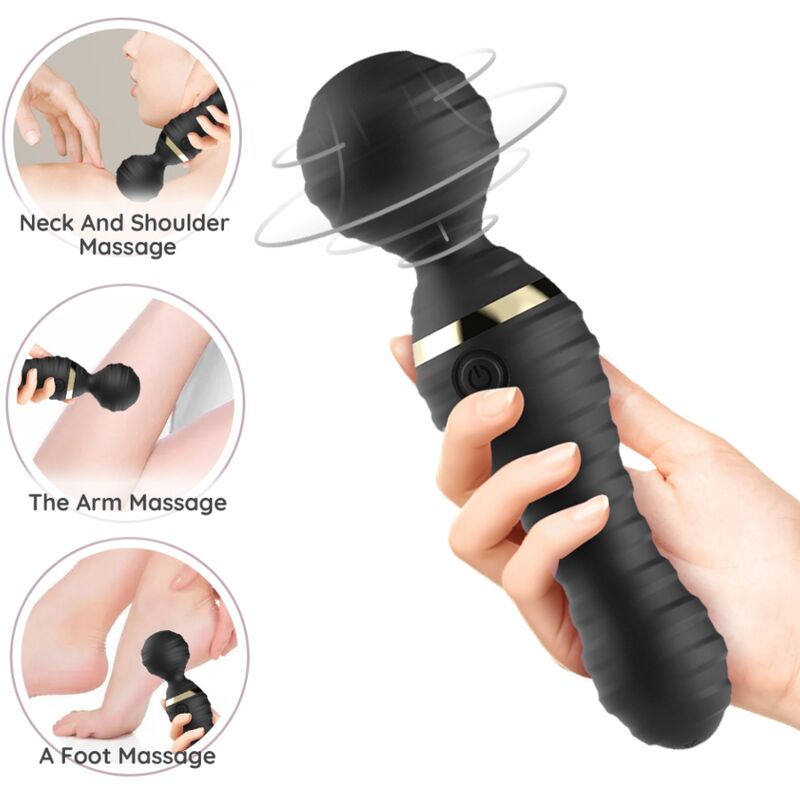 Massajador e Vibrador Freedo Negro - ARMONY