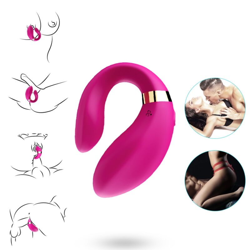 Vibrador para Casais com controlo remoto - ARMONY - Crescente