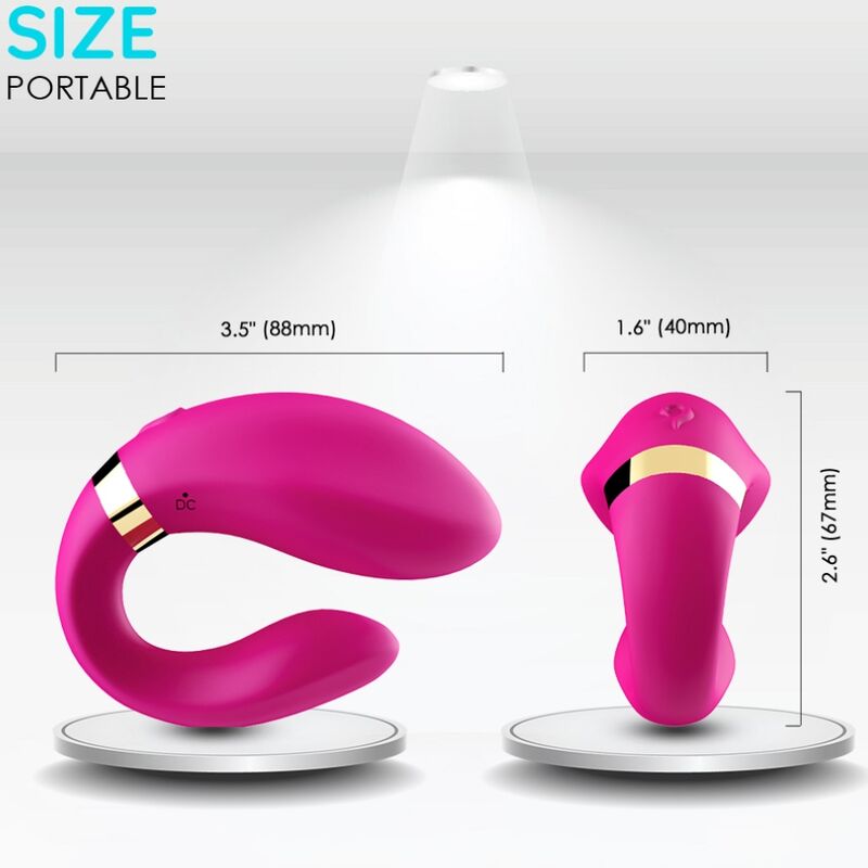 Vibrador para Casais com controlo remoto - ARMONY - Crescente