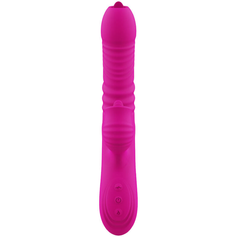 Vibrador Multifuncional dupla língua efeito calor Fanny - ARMONY