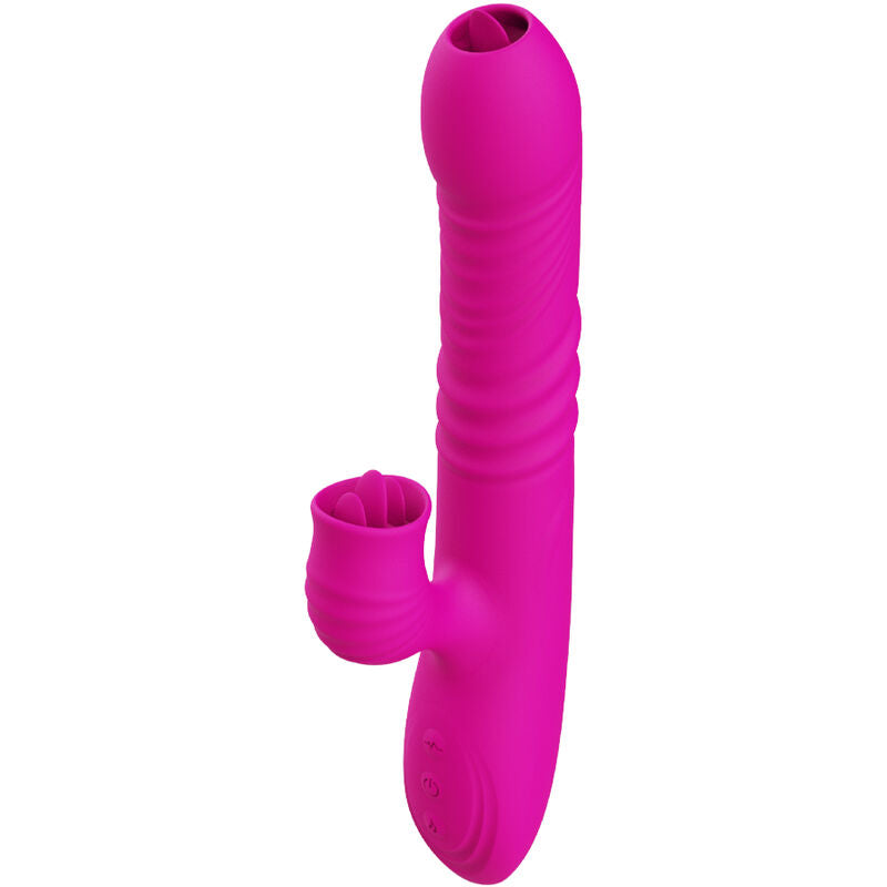 Vibrador Multifuncional dupla língua efeito calor Fanny - ARMONY