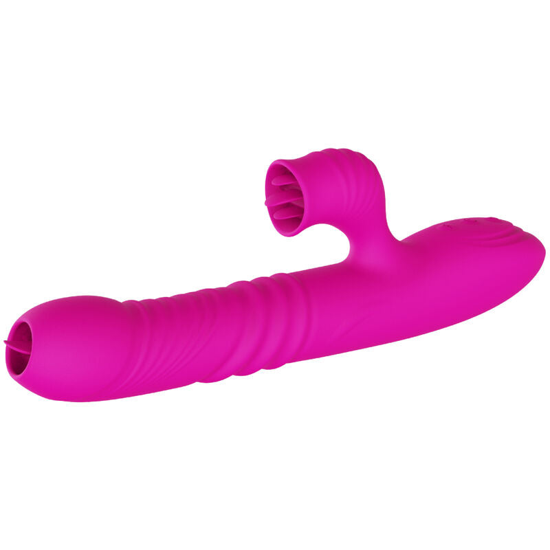Vibrador Multifuncional dupla língua efeito calor Fanny - ARMONY