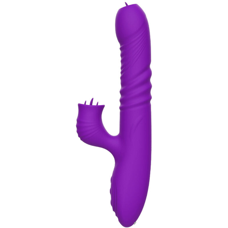 Vibrador Multifuncional dupla língua efeito calor Fanny - ARMONY