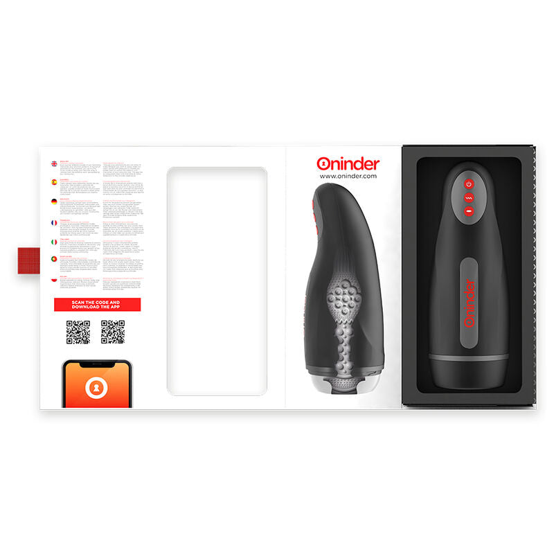 Masturbador Masculino de compressão e vibração ONINDER - SEOUL - APP GRATUITA