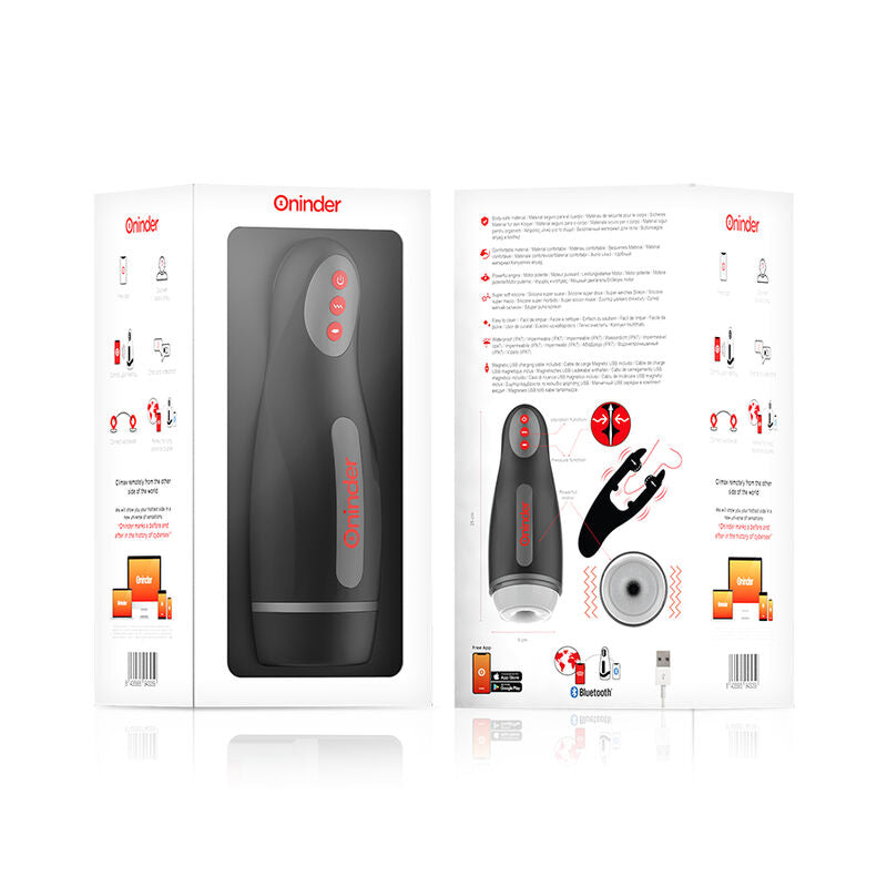 Masturbador Masculino de compressão e vibração ONINDER - SEOUL - APP GRATUITA