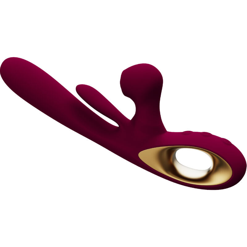 Vibrador Estimulador Duplo com Língua Móvel e 36 Modos – Armony Impact Modelo 1 Borgonha