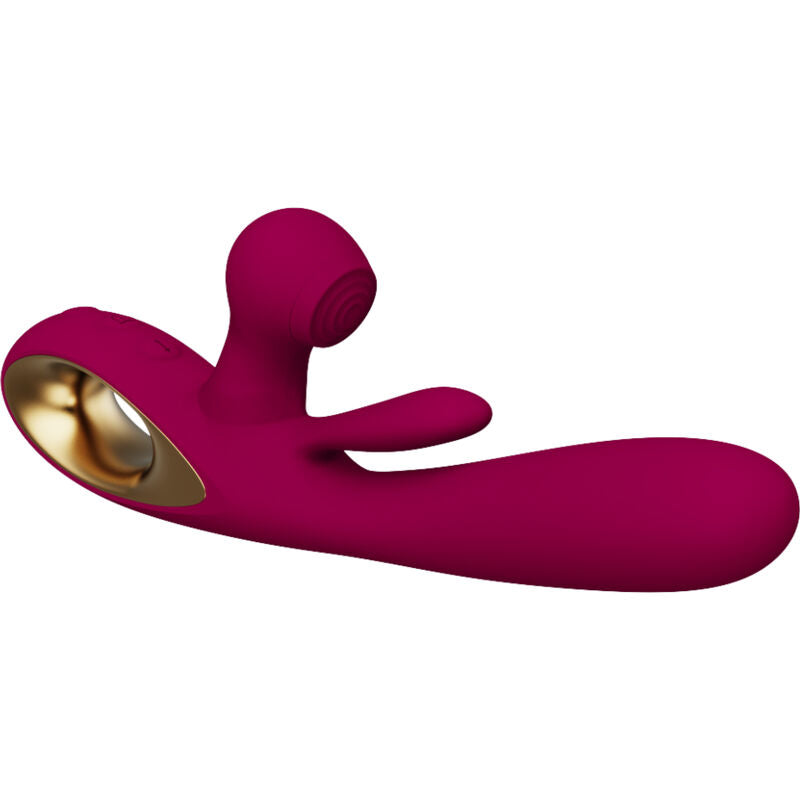 Vibrador Estimulador Duplo com Língua Móvel e 36 Modos – Armony Impact Modelo 1 Borgonha