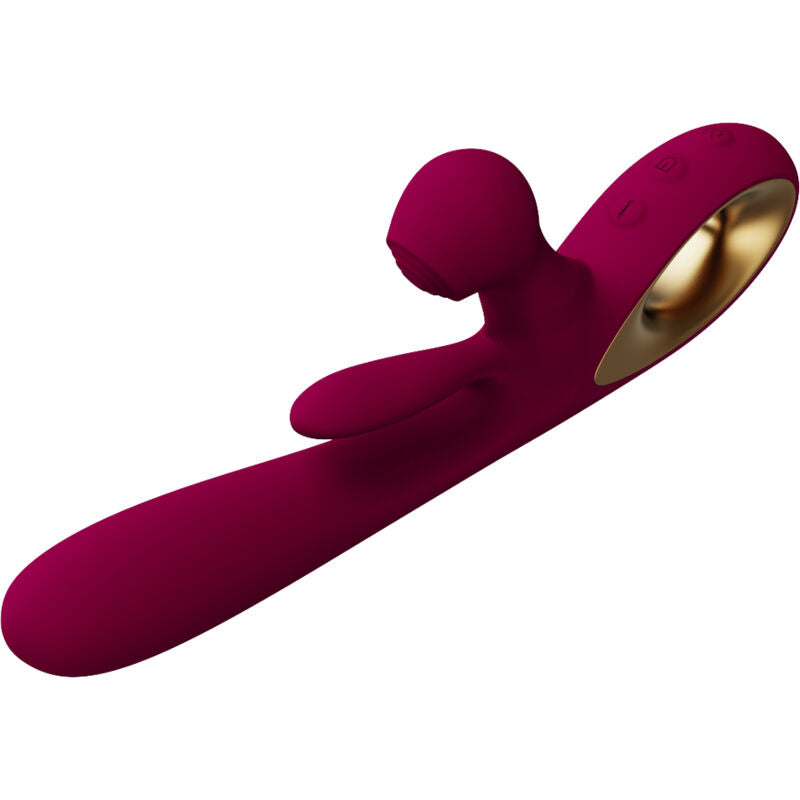 Vibrador Estimulador Duplo com Língua Móvel e 36 Modos – Armony Impact Modelo 1 Borgonha