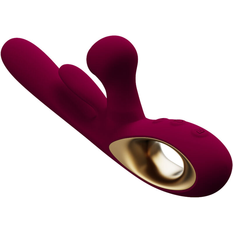 Vibrador Estimulador Duplo com Língua Móvel e 36 Modos – Armony Impact Modelo 1 Borgonha