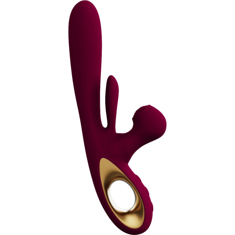 Vibrador Estimulador Duplo com Língua Móvel e 36 Modos – Armony Impact Modelo 1 Borgonha
