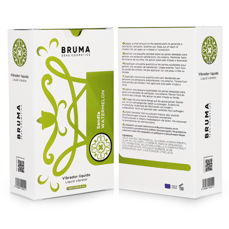 Vibrador Líquido "Poderoso gel vibratório" - 15 ml - BRUMA (Vários Sabores)