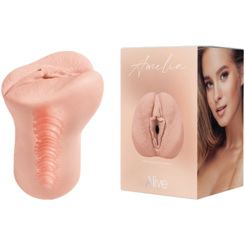 Masturbador Masculino Vagina Super Realístico Natural Amélia - ALIVE