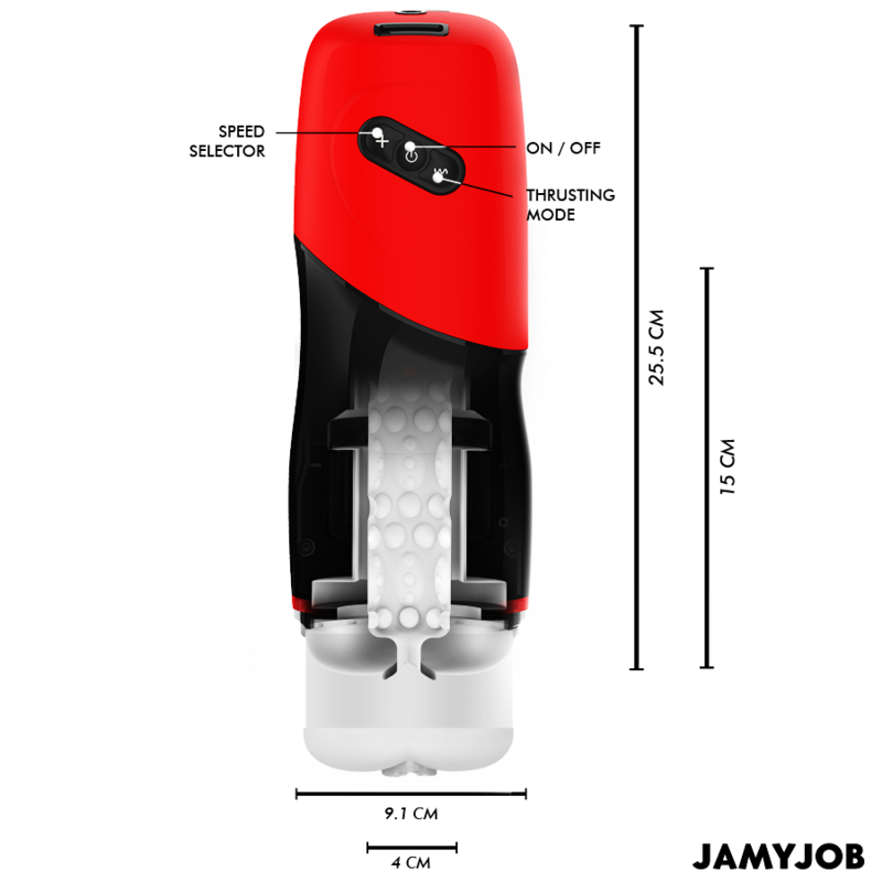 Masturbador Automático com 5 Modos de Empurrão e Efeitos Sonoros - JAMYJOB XPEED