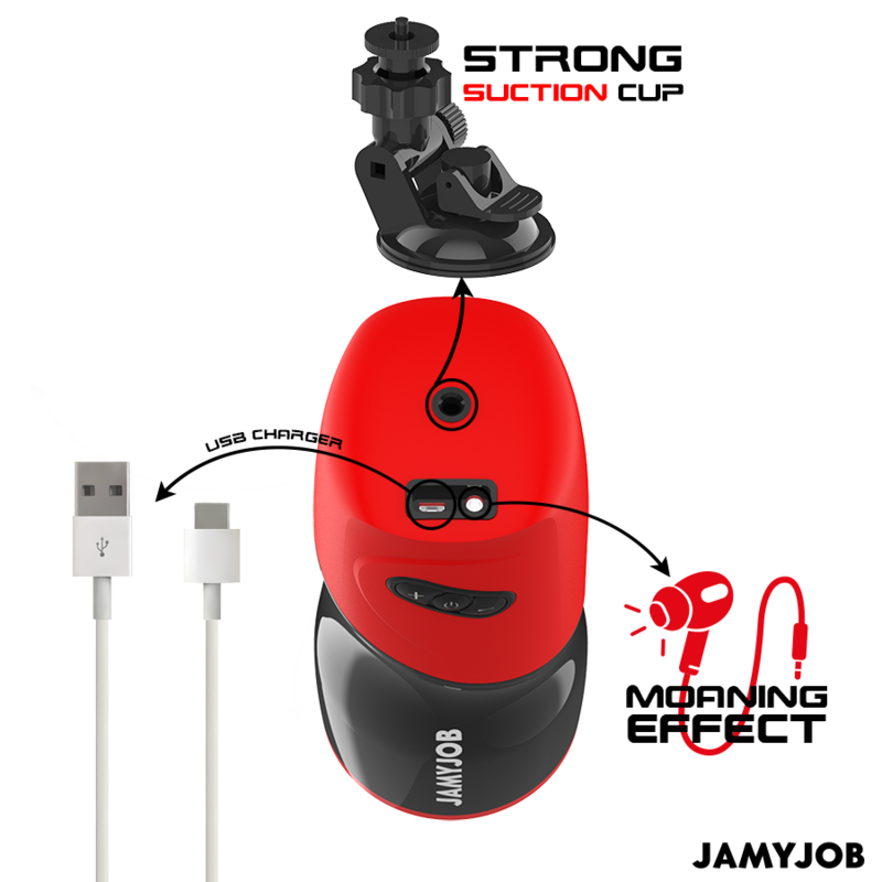 Masturbador Automático com 5 Modos de Empurrão e Efeitos Sonoros - JAMYJOB XPEED