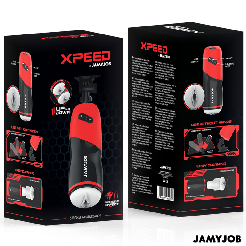 Masturbador Automático com 5 Modos de Empurrão e Efeitos Sonoros - JAMYJOB XPEED