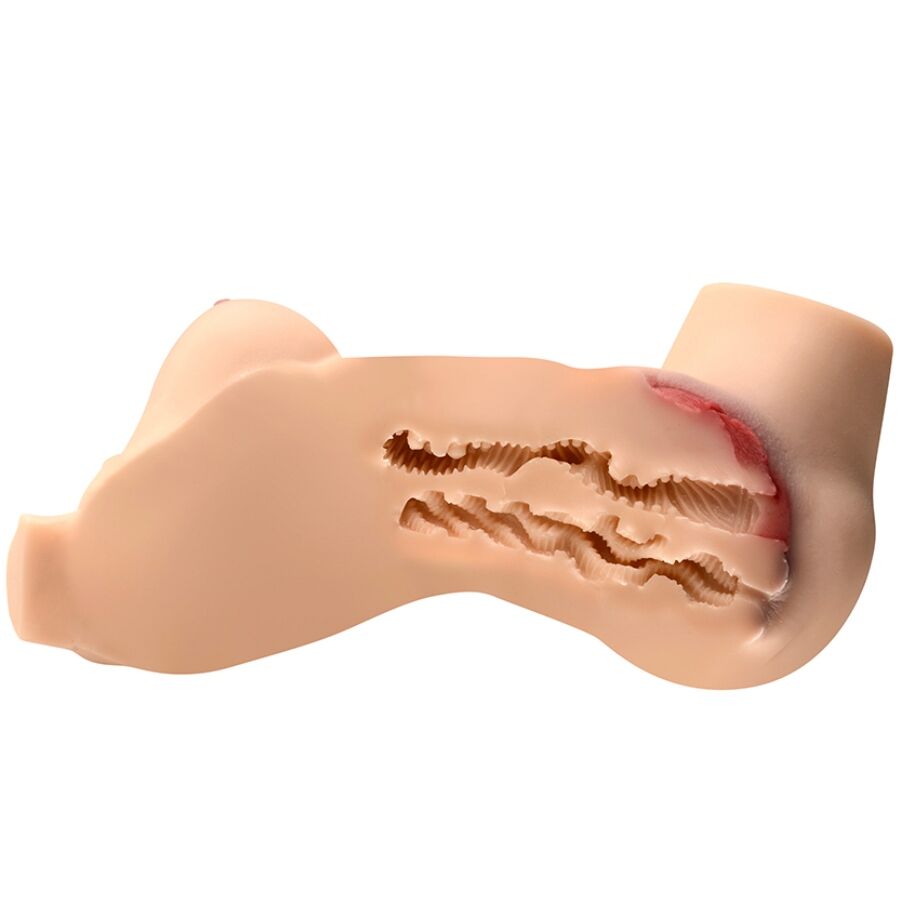 Torso Feminino Realista em Silicone com Dupla Penetração – XISE