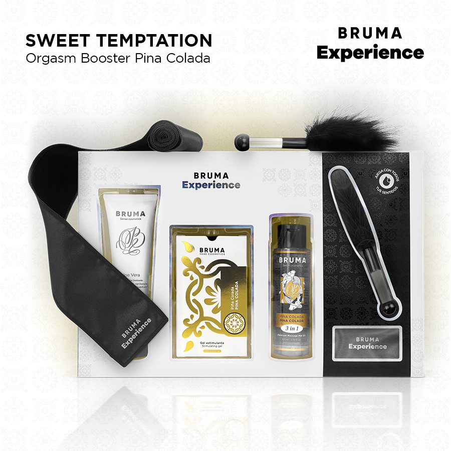 Kit Erótico BRUMA Sweet Temptation – Intensificador de Orgasmo (Vários Sabores)