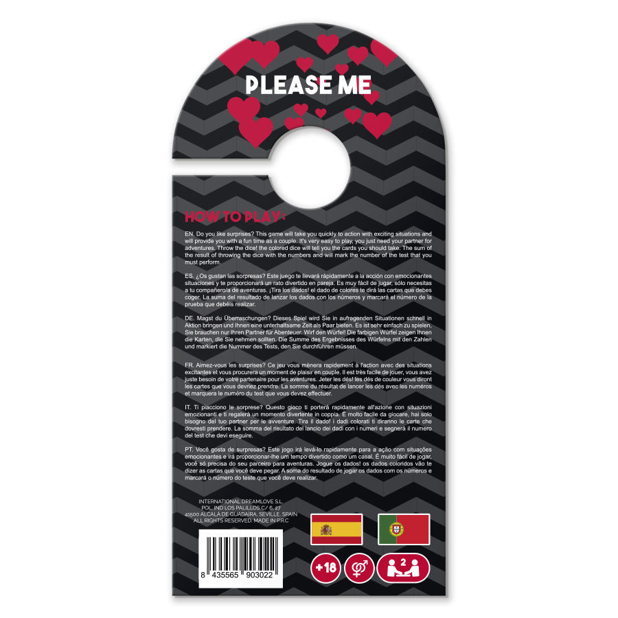 Jogo Sexual para Casais - PLEASE ME PLAY - ARIA