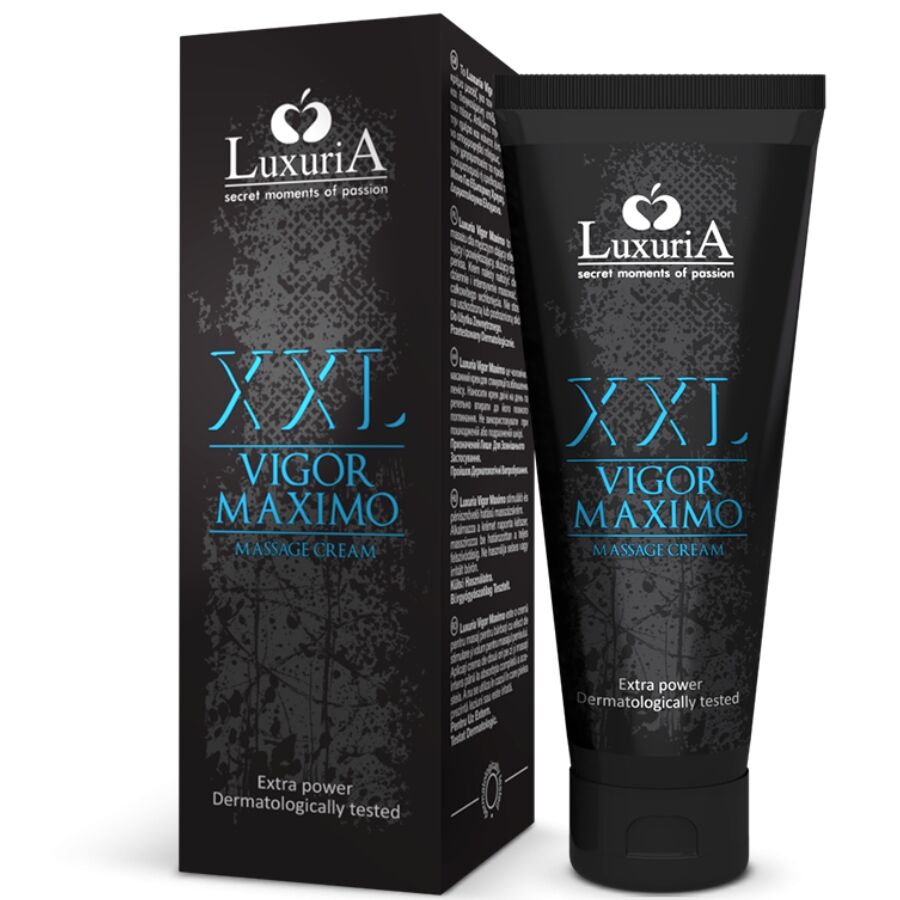 Creme de massagem volumizador para Homem INTIMATELINE LUXURIA - XXL Vigor Máximo - 75 ML
