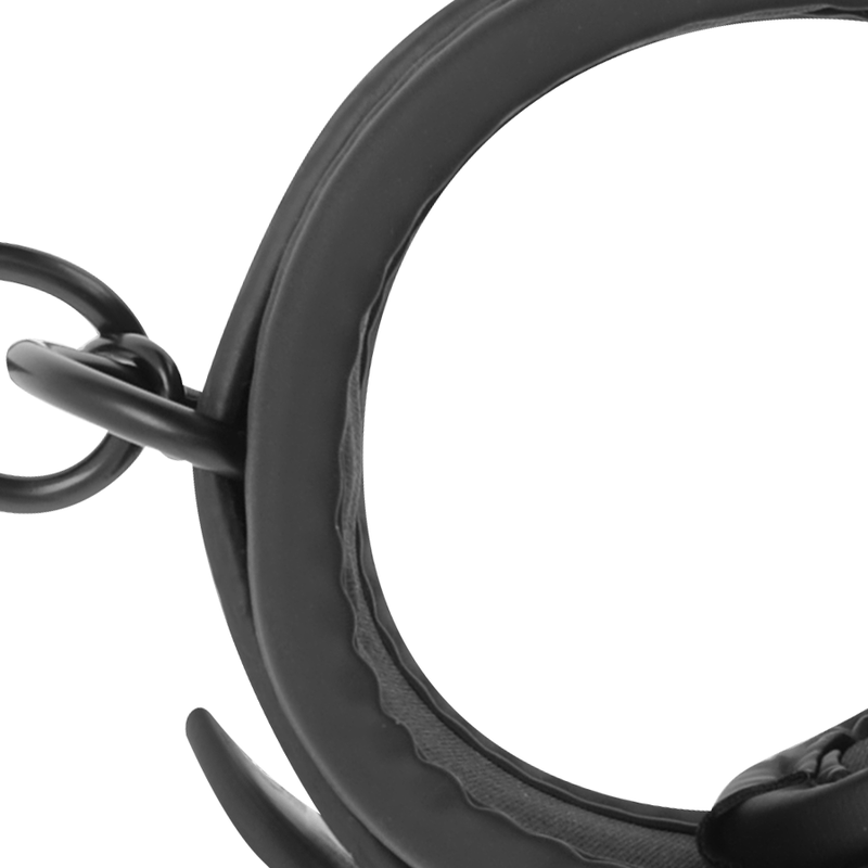 Algemas de tornozelo de Couro Vegano com metal sem Níquel FETISH SUBMISSIVE - sentimentosocultos