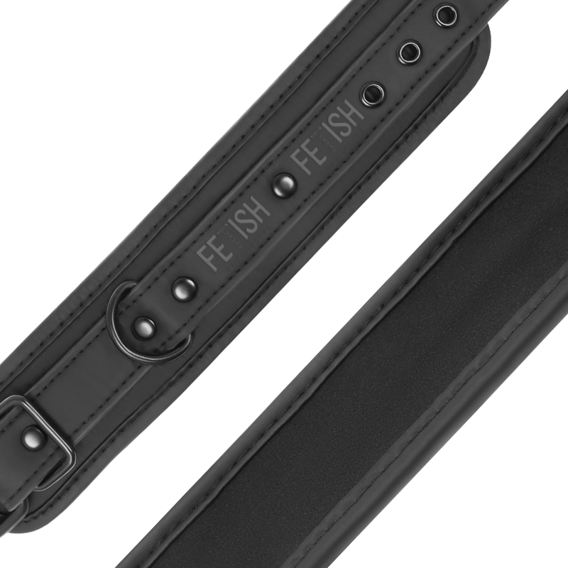 Algemas de tornozelo de Couro Vegano com metal sem Níquel FETISH SUBMISSIVE - sentimentosocultos