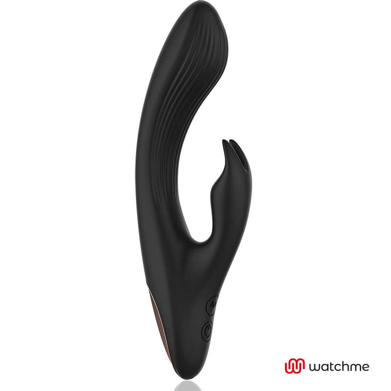 Vibrador Rabbit com controlo remoto Tecnologia Watchme Negro/Gold - ANNE'S DESIRE