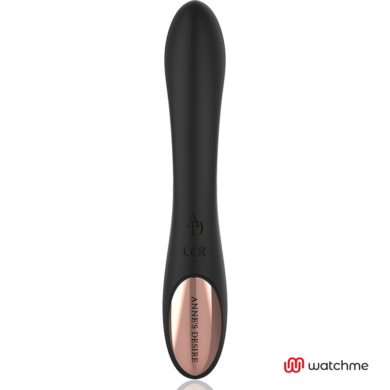 Vibrador Rabbit com controlo remoto Tecnologia Watchme Negro/Gold - ANNE'S DESIRE