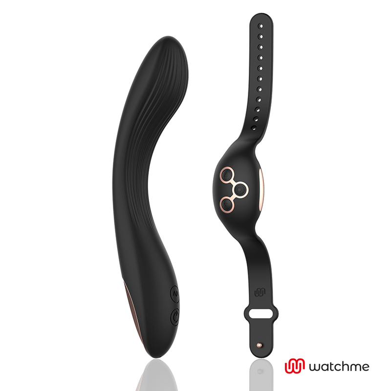 Vibrador Curve Com Controlo Remoto de Tecnologia Watchme Negro/Gold - ANNE'S DESIRE