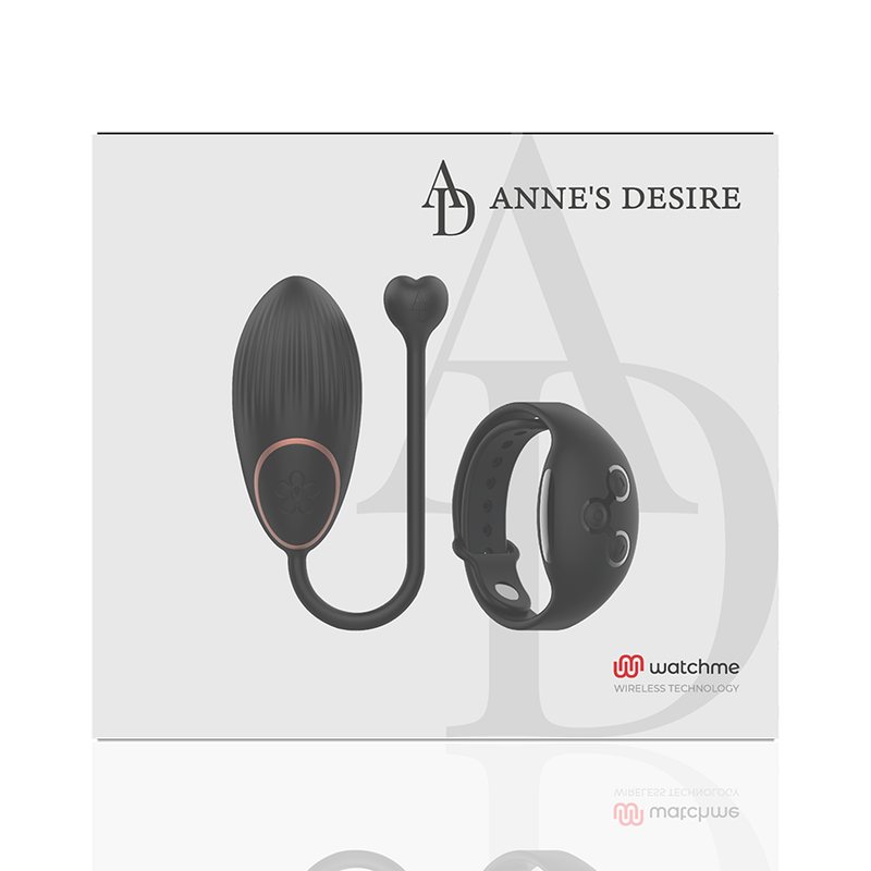 Ovo Vibrador com Controlo Remoto e Tecnologia Watchme Negro - ANNE'S DESIRE
