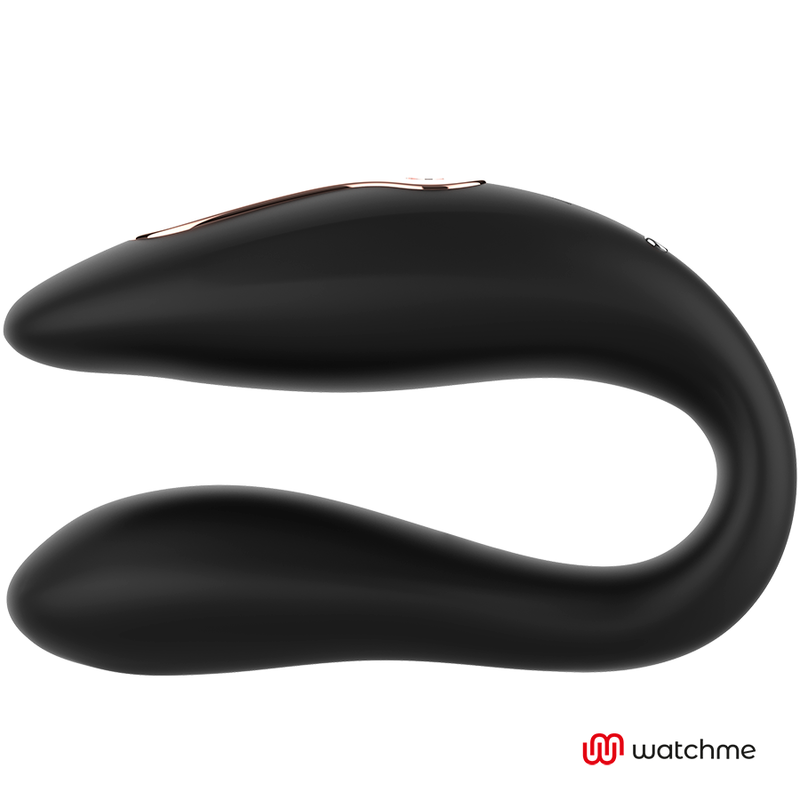 Vibrador de Casal Prazer duplo com tecnologia Watchme Negro/gold - ANNE'S DESIRE