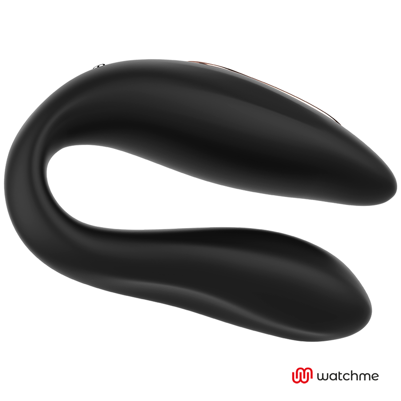 Vibrador de Casal Prazer duplo com tecnologia Watchme Negro/gold - ANNE'S DESIRE