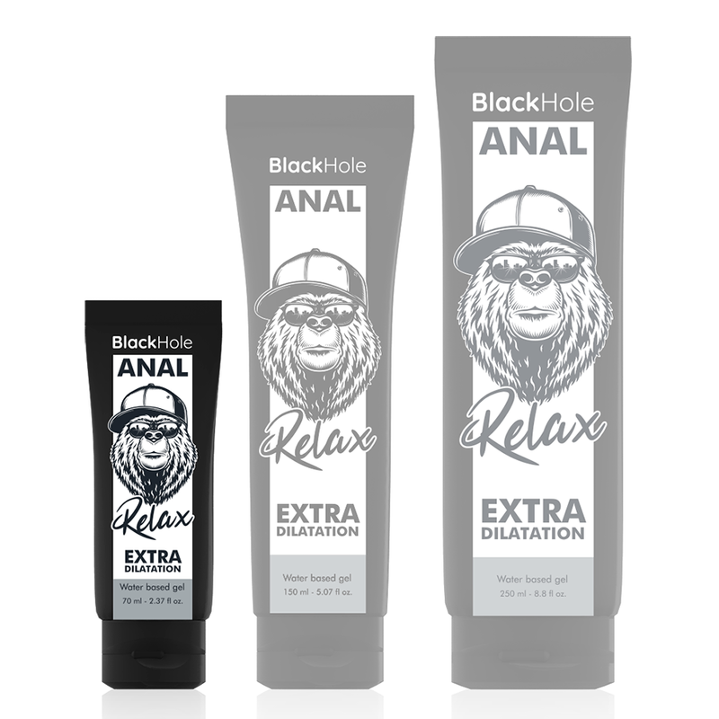 Black Hole Anal Relax - Lubrificante Dilatador à base de água para Sexo Anal Sem Dor - sentimentosocultos