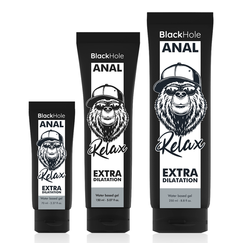 Black Hole Anal Relax - Lubrificante Dilatador à base de água para Sexo Anal Sem Dor - sentimentosocultos
