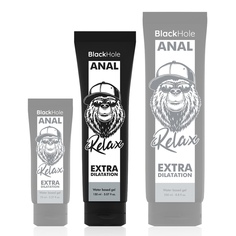 Black Hole Anal Relax - Lubrificante Dilatador à base de água para Sexo Anal Sem Dor - sentimentosocultos