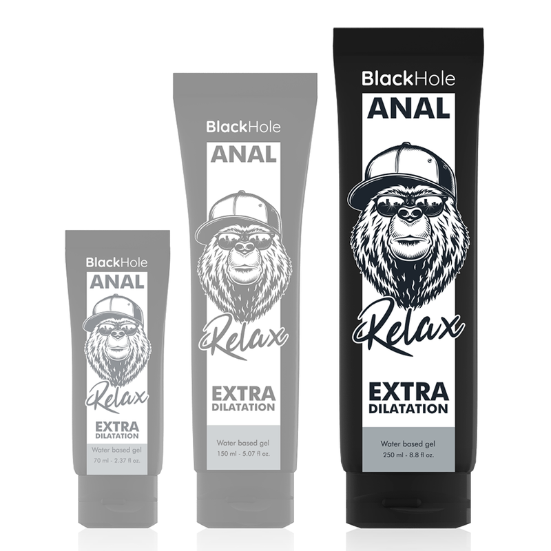 Black Hole Anal Relax - Lubrificante Dilatador à base de água para Sexo Anal Sem Dor - sentimentosocultos