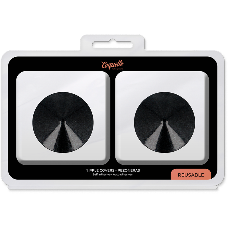 Tapa mamilos COQUETTE CHIC DESIRE - Círculos pretos - sentimentosocultos