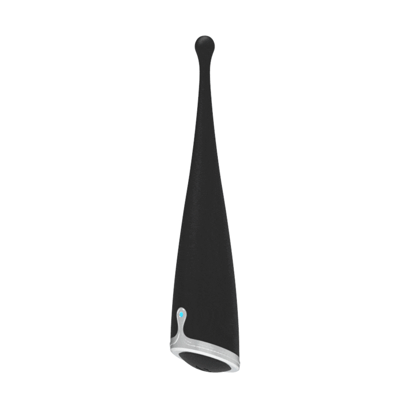 Vibrador Clitórico Orgástico de silicone BRILLY GLAM SPOT VIBE - Preto - sentimentosocultos