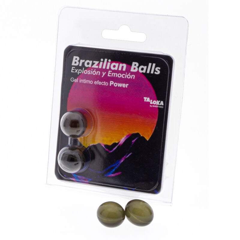 Bolas Brasileiras (Brazilian Balls) TALOKA - POWER EFFECT GEL EXCITING - 2 Unidades - sentimentosocultos