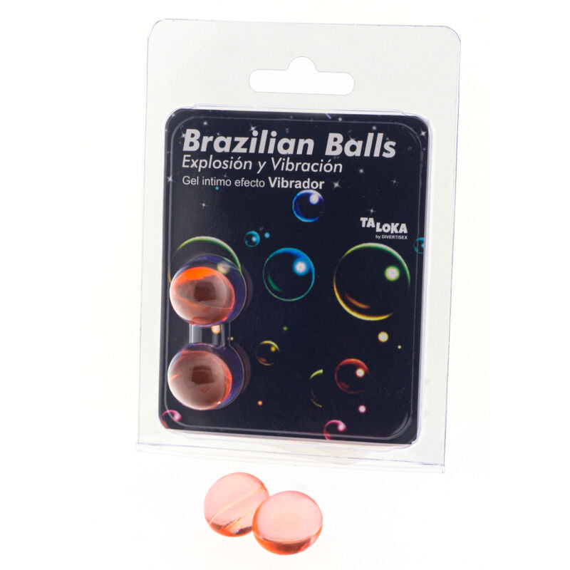 Bolas Brasileiras (Brazilian Balls) TALOKA - EFEITO VIBRANTE GEL EMOCIONANTE - 2 unidades - sentimentosocultos
